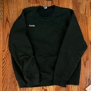 Publix Supermarkets Employee Sweatshirt Green Pullover Sweater Crewneck - Medium